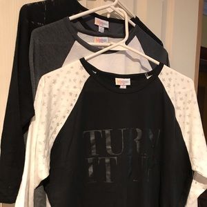 Lot of 3 LulaRoe rock n roll collection Randy